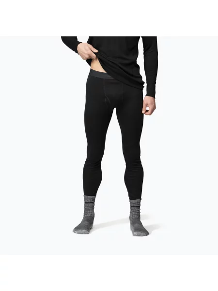 Мъжки термоактивни панталони Devold Duo Active Merino Longs black черно