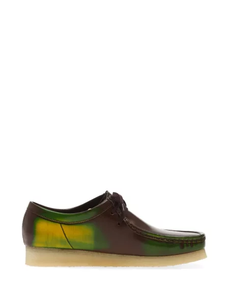 Sneakerși Clarks Originals cu șireturi din dantelă maro