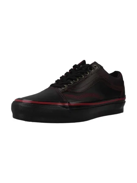 Sneakersy Vans Old Skool skórzane czarne