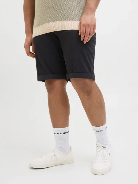Jack & Jones Plus Chino nohavice JPSTDAVE' čierna