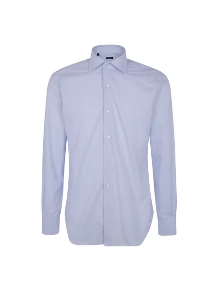Koszula Barba Napoli klasyczna z twillu niebieska