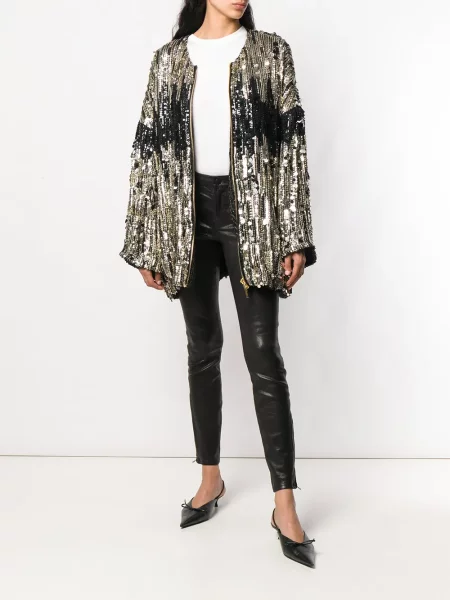 Palton Alberta Ferretti negru