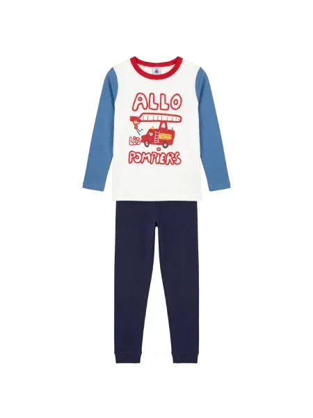 Pijamale copii Petit Bateau albastru