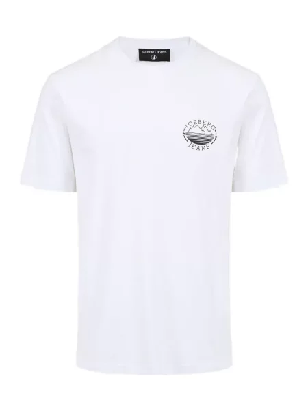 Tricou Iceberg cu imagine alb