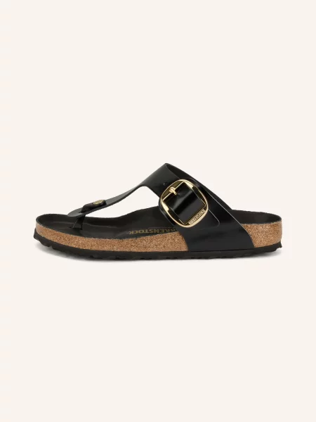 Pantofle Birkenstock s přezkou černé