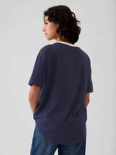 Tricou sport Gap cu dungi albastru
