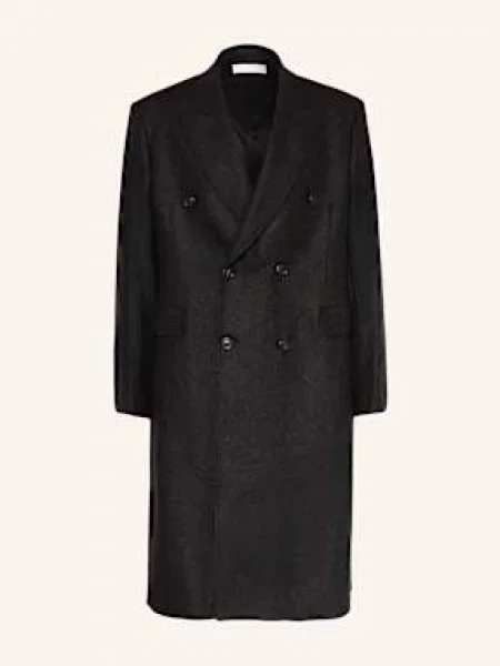 Our Legacy Vlněný Kabát tmavě šedá