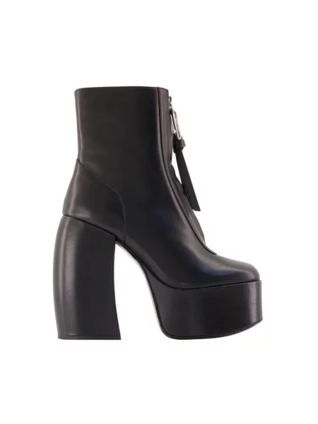 Buty do kostki Marc Jacobs skórzane czarne