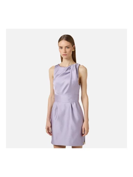 Elisabetta Franchi De satin rochie roz