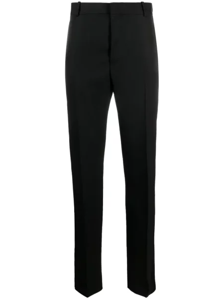 Pantaloni Alexander Mcqueen din satin negru