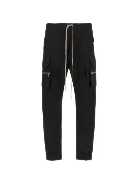 Pantaloni cargo Rick Owens cu cordon negru