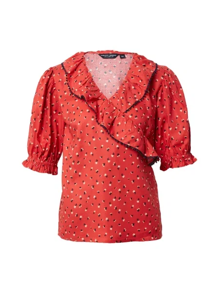 Dorothy Perkins Blúz bézs / piros fekete