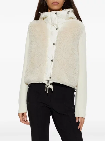 Matlasat cardigan Moncler din piele de oaie