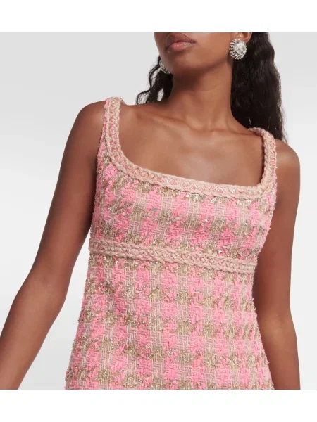 Rochie Giambattista Valli din tweed roz