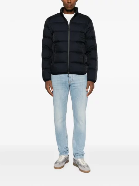 Ватиран яке Emporio Armani с принт черно