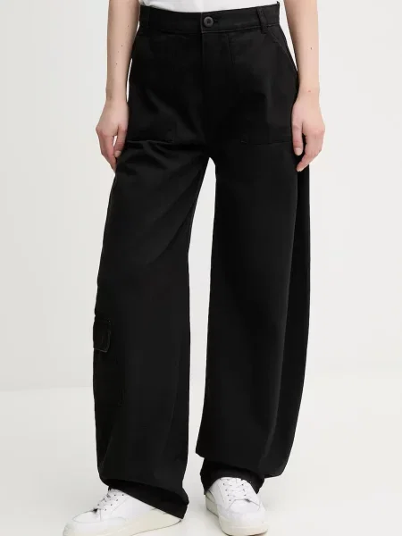 Штани Alpha Industries Field Pant широкі висока посадка чорний