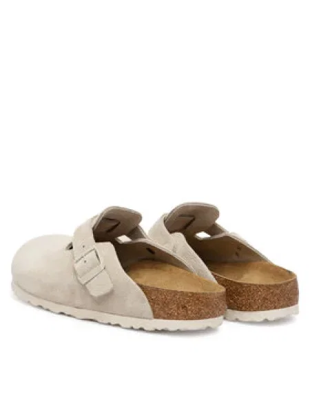 BIRKENSTOCK Šľapky Boston krémová biela