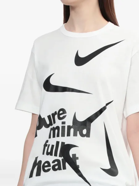 Tricou Black Comme Des Garçons cu imagine alb