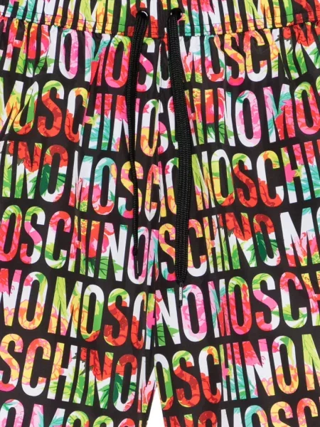 Долнища на бански Moschino на цветя с принт черно