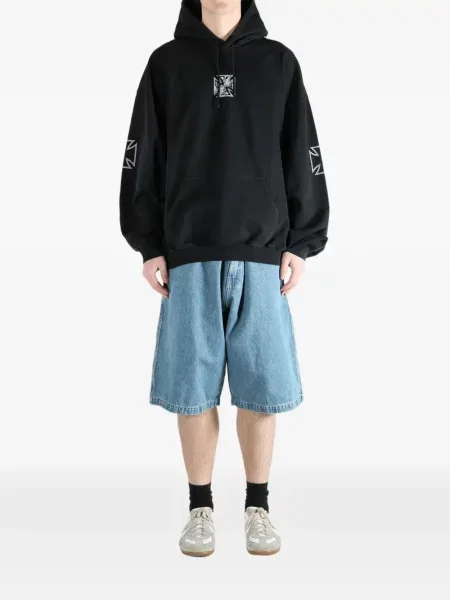 Hanorac cu glugă Vetements negru
