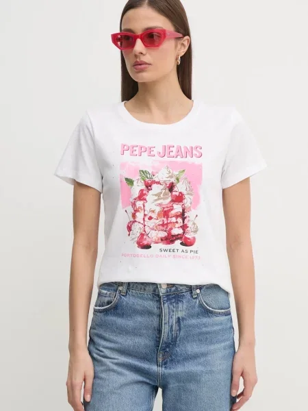 Pepe Jeans t-shirt RYOKO biały