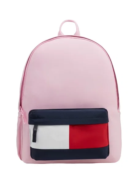 TOMMY HILFIGER Kuprinė Essential tamsiai mėlyna / rožių / raudona balta
