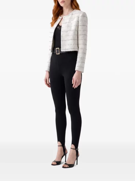 Leggings Self-portrait tricotate negru
