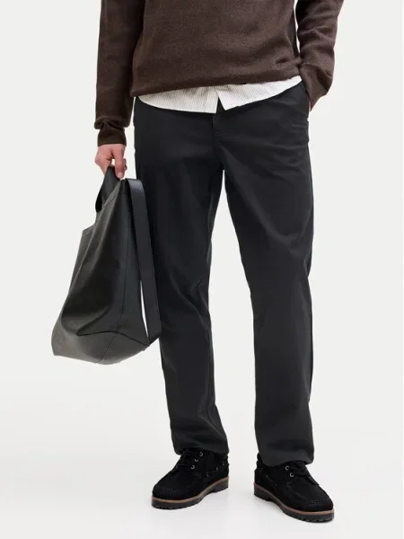 Jack & Jones Pantaloni chino Stollie negru
