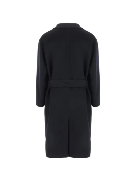 Cu centură palton Giorgio Armani albastru