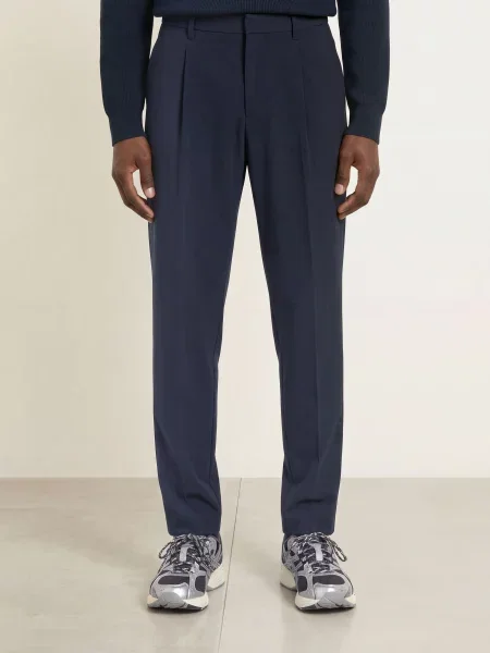 Alphatauri Kalhoty Panns Slim Fit tmavě modrá