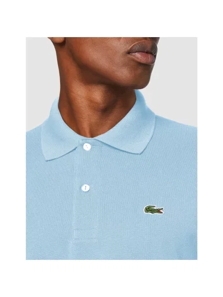 Koszulka polo o kroju regular fit z czystej bawełny Lacoste niebieska