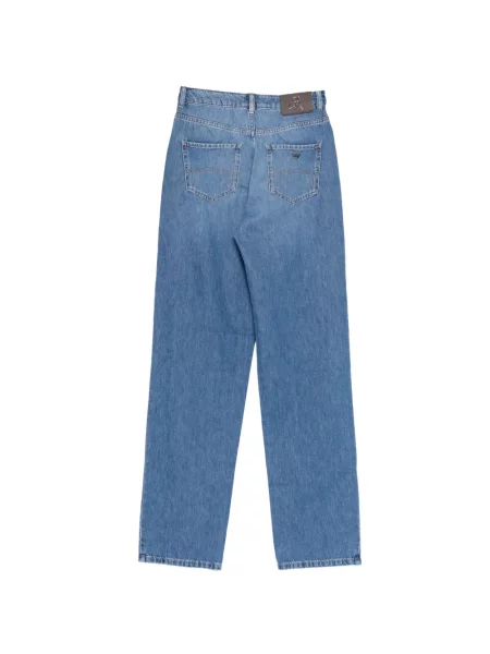 Дънки straight leg Emporio Armani синьо