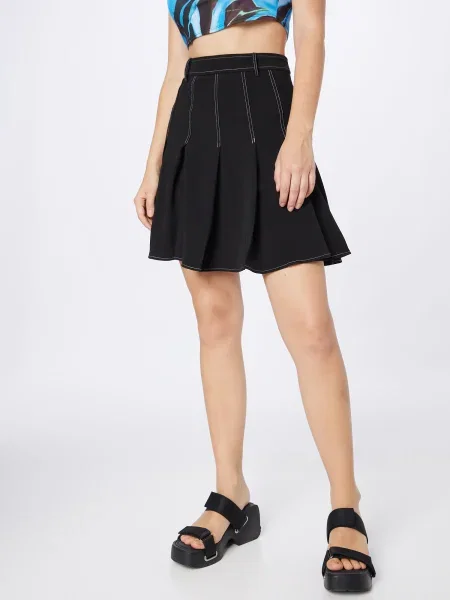 Warehouse Fustă negru alb