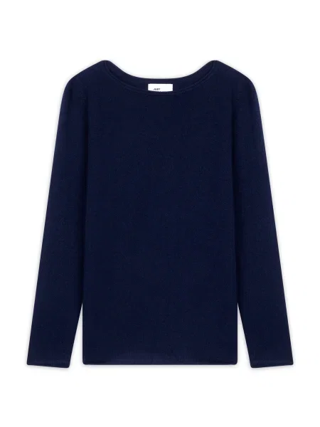 JUST CASHMERE Pulover Grace bleumarin