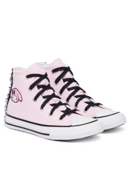 Converse Sportbačiai Chuck Taylor All Star Hi X My Melody Kuromi Šviesiai rožinė