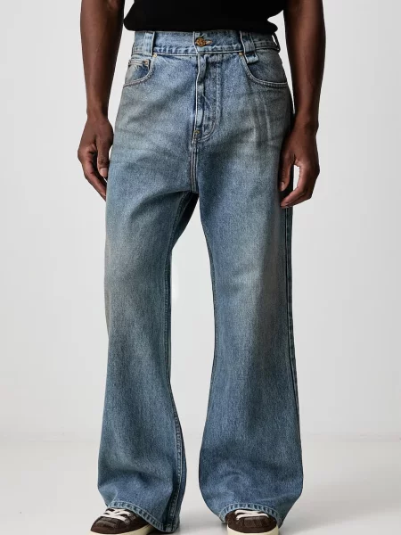 Willy Chavarria FLARED DENIM JEAN blugi straight pentru bărbați