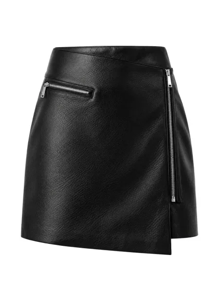 Fusta mini Karl Lagerfeld asimetrică negru