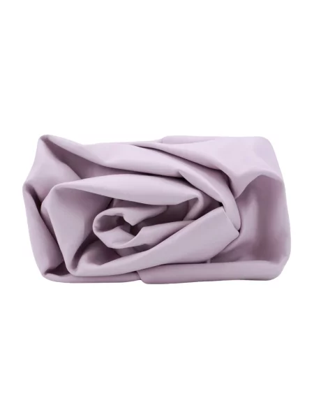 Kopertówka Burberry skórzana fioletowa