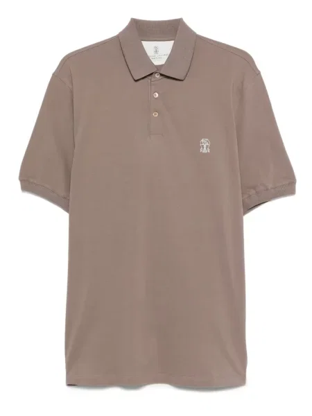 Polotričko Brunello Cucinelli s výšivkou šedé