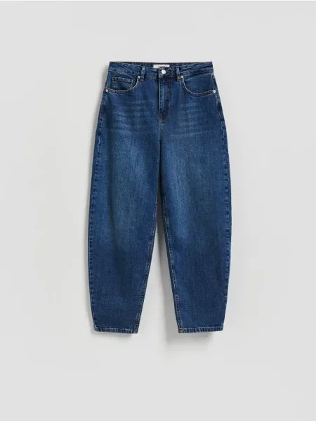 Reserved Blugi barrel leg albastru