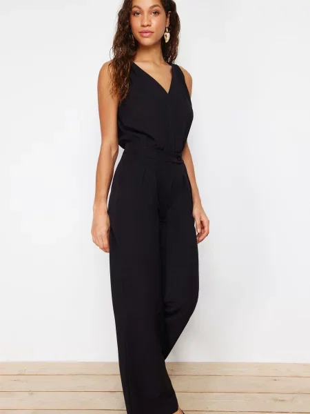 Pantaloni Trendyol negru