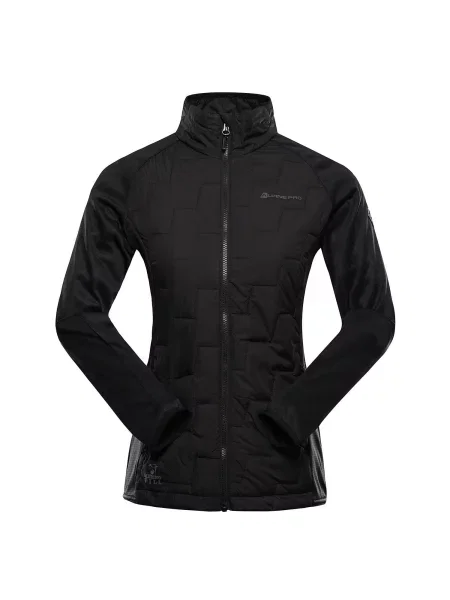 Bluza sportowa z wełną merino Alpine Pro Jorwa czarna