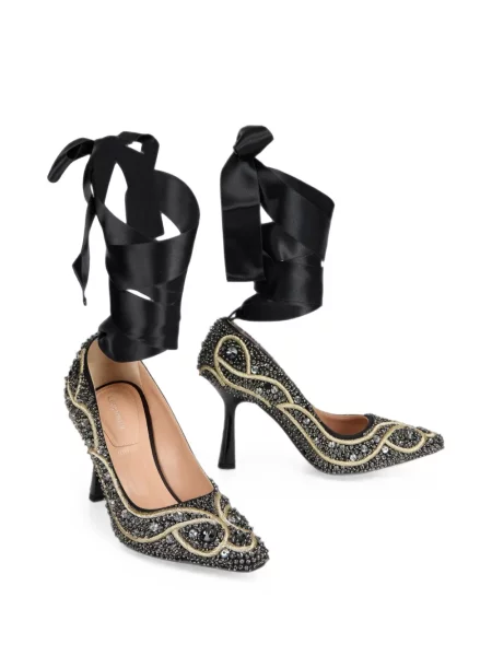 Pantofi cu toc Alberta Ferretti negru