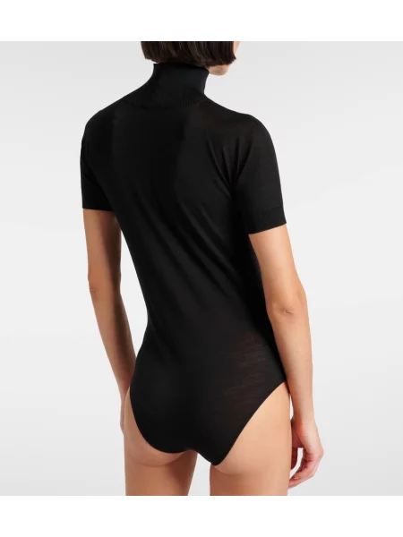 Body Alaïa de lână negru