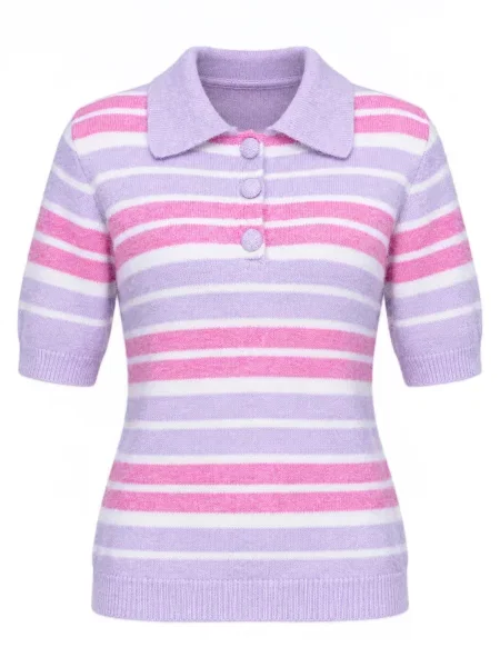 Ombre Megztinis violetinė-mėlyna mėlyna