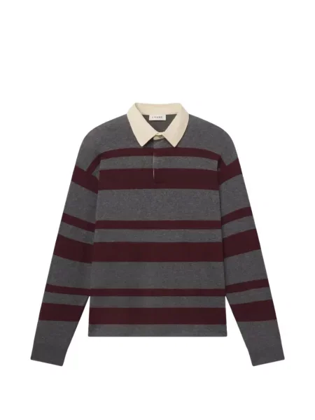 Gulerat tricou polo Frame gri