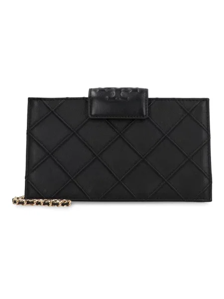 Tory Burch torebka skórzana Fleming czarny