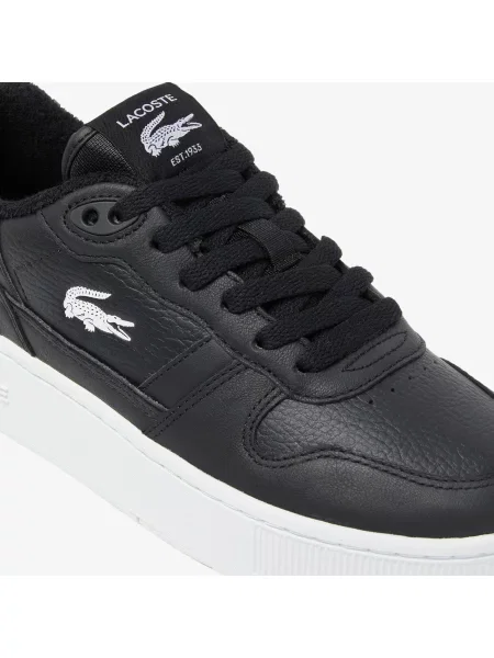 Кроссовки Lacoste на платформе черные