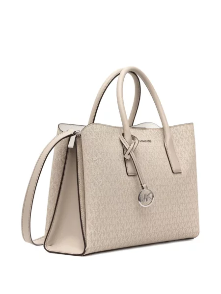 Top Michael Michael Kors din piele cu bretele cu șireturi roz