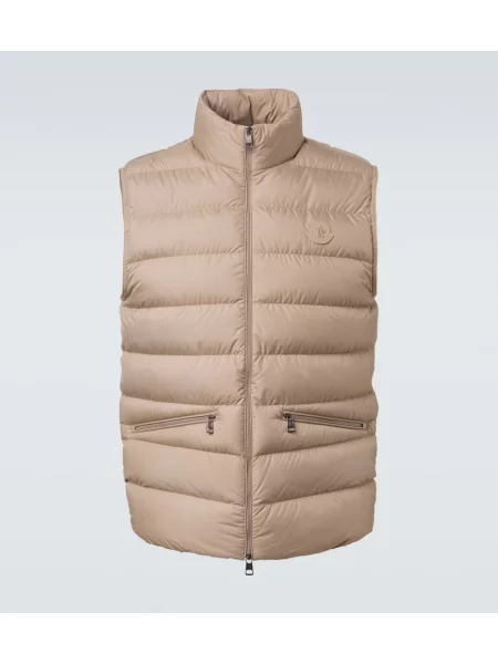 Vestă din puf Moncler bej